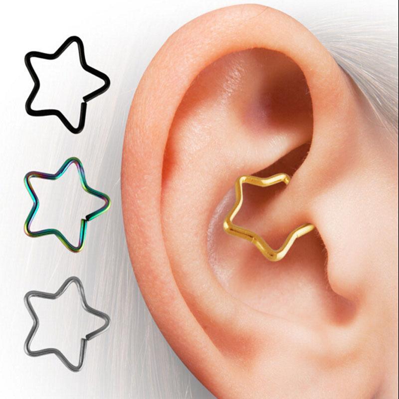 Piercing Orelha/Cartilagem Tragus, Hélix Labret Aço Cirúrgico