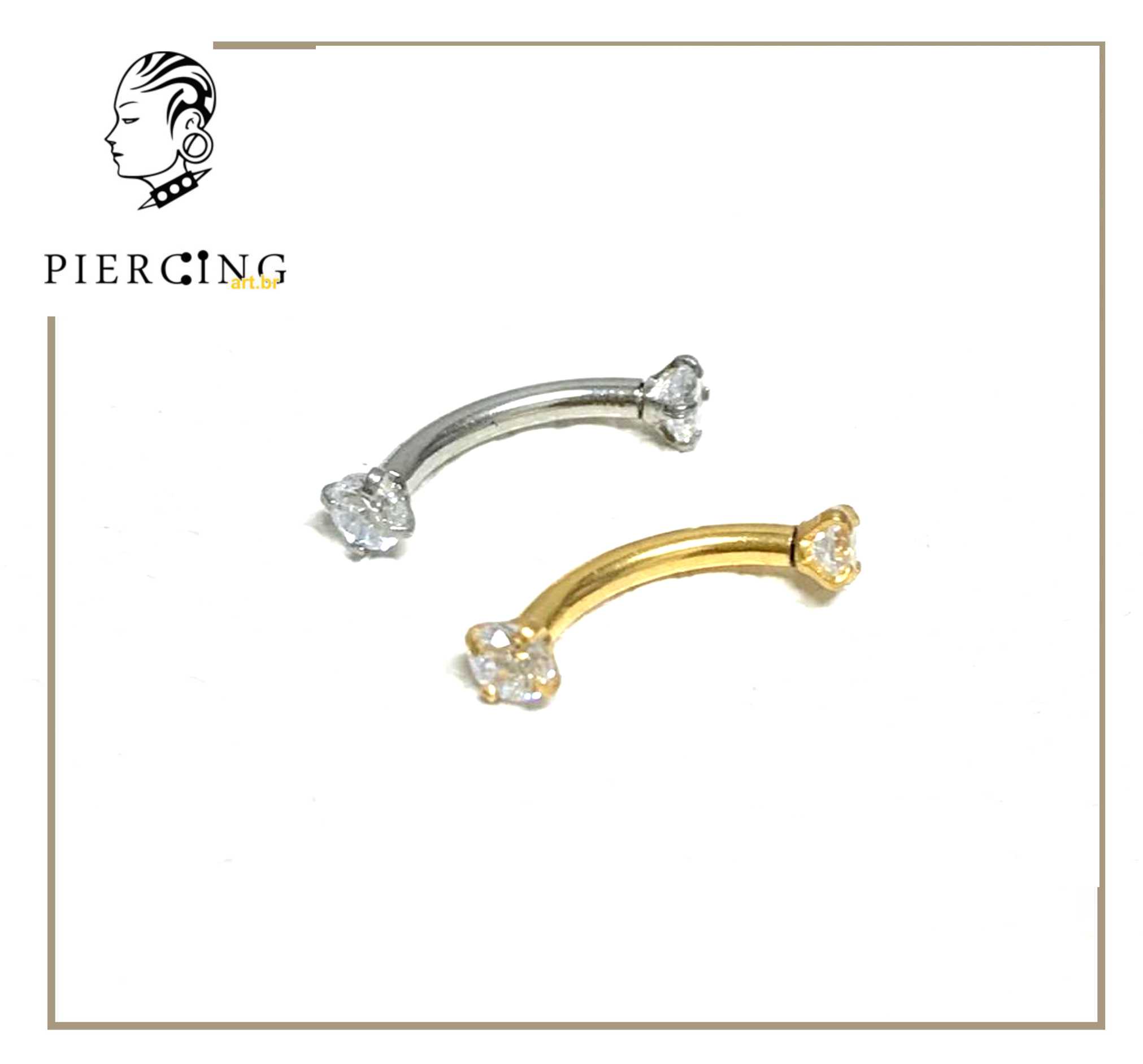 Piercing labret vertical com - Submundo Tattoo e Piercing